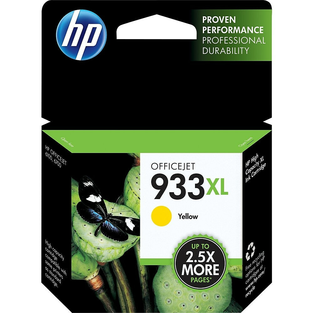 HP Cartouche Jet d'encre Originale Jaune (825 pages)  - 933XL - CN056AN