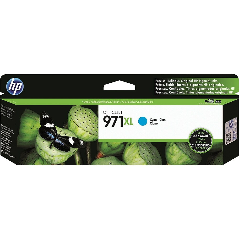 HP Cartouche Jet d'encre Originale Cyan (6 600 pages)  - 971XL - CN626AM