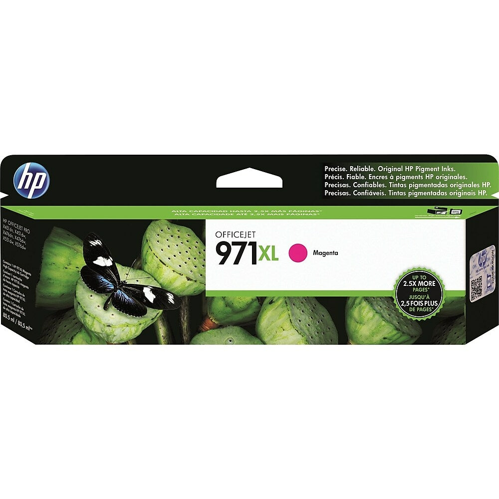 HP Cartouche Jet d'encre Originale Magenta (6 600 pages)  - 971XL - CN627AM
