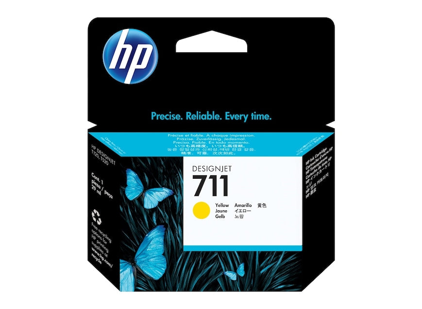 HP Cartouche Jet d'encre Originale Jaune 29 ml  - 711 - CZ132A