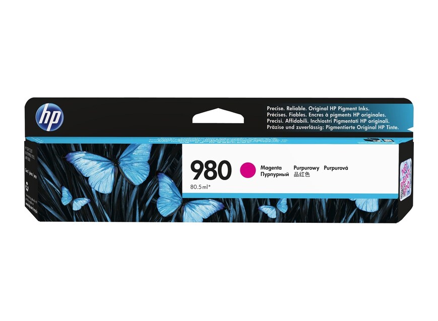 HP Cartouche Jet d'encre Originale Magenta (6 600 pages)  - 980 - D8J08A