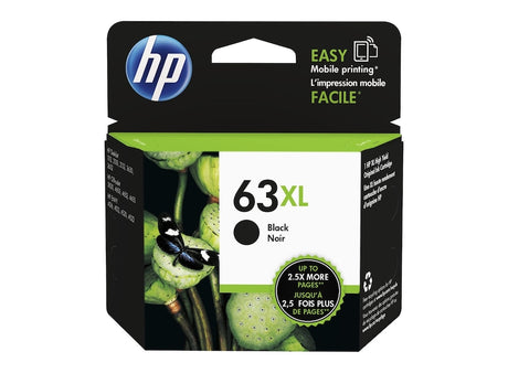 HP Cartouche Jet d'encre Originale Noire (480 pages)  - 63XL - F6U64AN