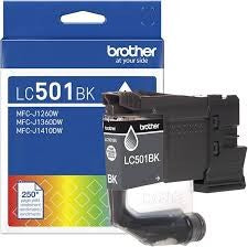 LC501BKS - Cartouche jet d'encre originale Brother Noire (200 pages)