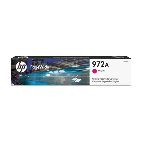 HP Cartouche Jet d'encre Originale Magenta (3 000 pages)  - 972A - L0R89AN