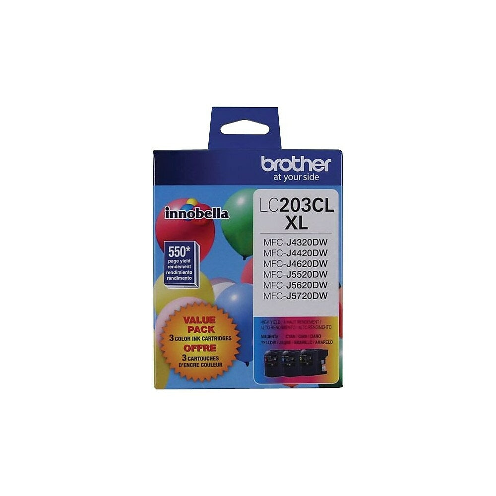 BROTHER Cartouche Jet d'encre Originale CMY (550 pages) - LC2033PKS