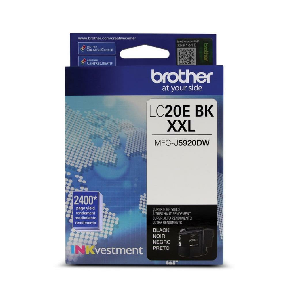 BROTHER Cartouche Jet d'encre Originale Noire (2 400 pages) - LC20EBKS