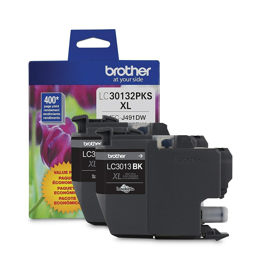 BROTHER Cartouche Jet d'encre Originale Noire (400 pages) - LC30132PKS