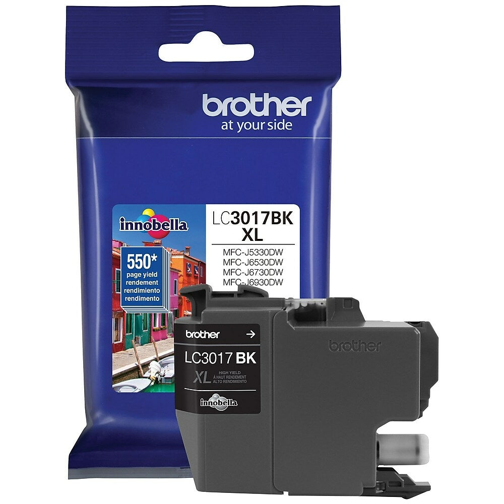 BROTHER Cartouche Jet d'encre Originale Noire (550 pages) - LC3017BKS