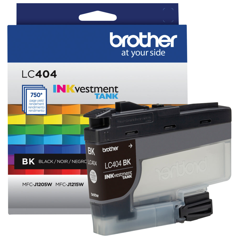 BROTHER Cartouche Jet d'encre Originale Noire (750 pages) - LC404BKS