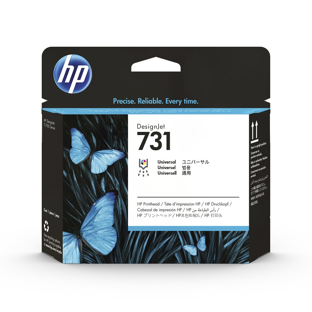 HP Tête d'impression Jet d'encre Originale Noire/couleur  - 731 - P2V27A