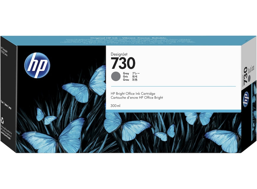 HP Cartouche Jet d'encre Originale Gris 300 ml  - 730 - P2V72A