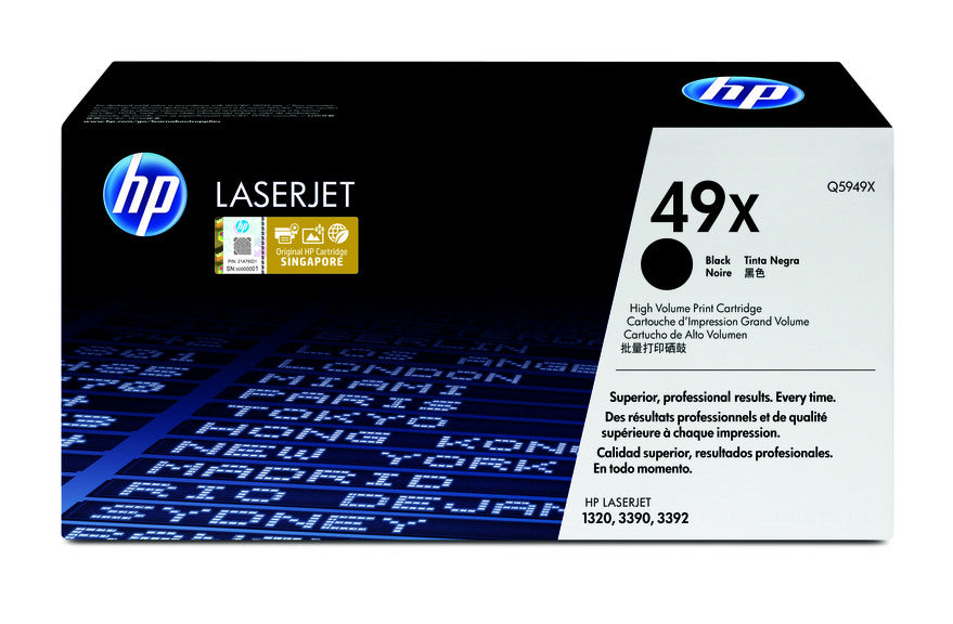 HP Cartouche Laser Originale Noire (6 000 pages)  - 49X - Q5949X