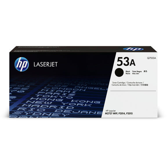 HP Cartouche Laser Originale Noire (3 000 pages)  - 53A - Q7553A