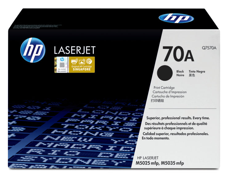 HP Cartouche Laser Originale Noire (15 000 pages)  - 70A - Q7570A