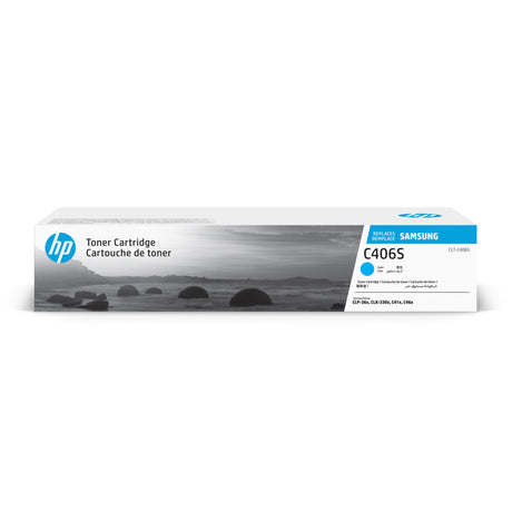 SAMSUNG Cartouche Laser Originale Cyan (1 000 pages)  - CLT-C406S - ST988A