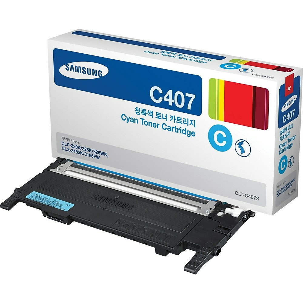 SAMSUNG Cartouche Laser Originale Cyan (1 000 pages)  - C407S - SU001A