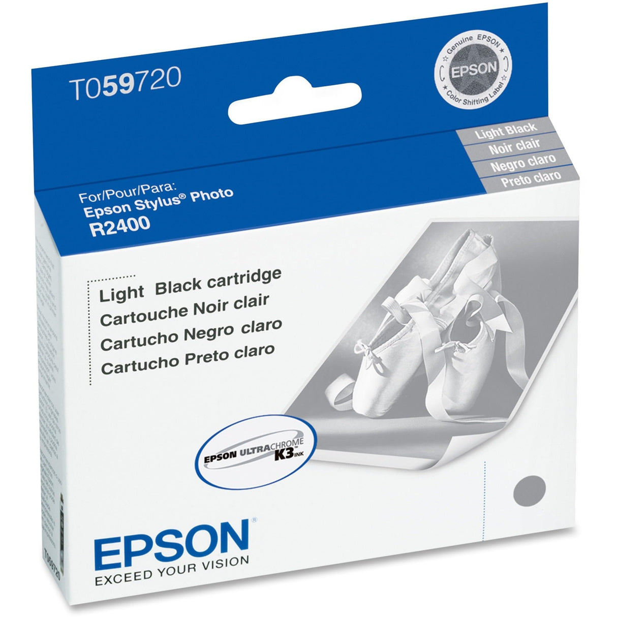 EPSON Cartouche Jet d'encre Originale Noire, léger (440 pages)  - T059 - T059720