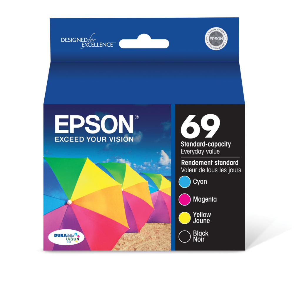 EPSON Cartouche Jet d'encre Originale Noire/couleur (500 pages)  - T069 - T069120-BCS
