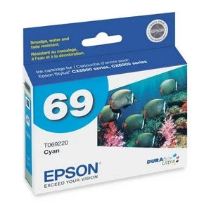 EPSON Cartouche Jet d'encre Originale Cyan (310 pages)  - 69 - T069220-S-K