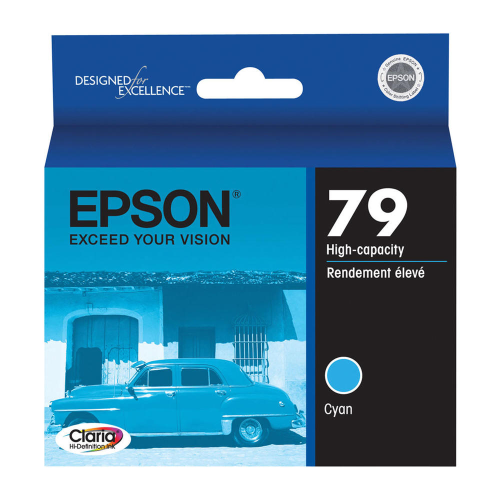 EPSON Cartouche Jet d'encre Originale Cyan (810 pages)  - T079 - T079220