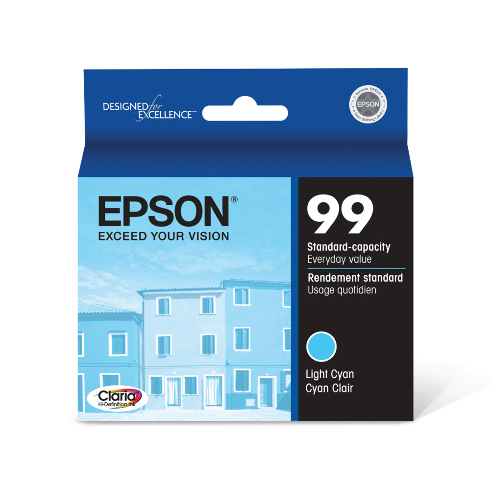 EPSON Cartouche Jet d'encre Originale Cyan, clair (500 pages)  - T099 - T099520-S