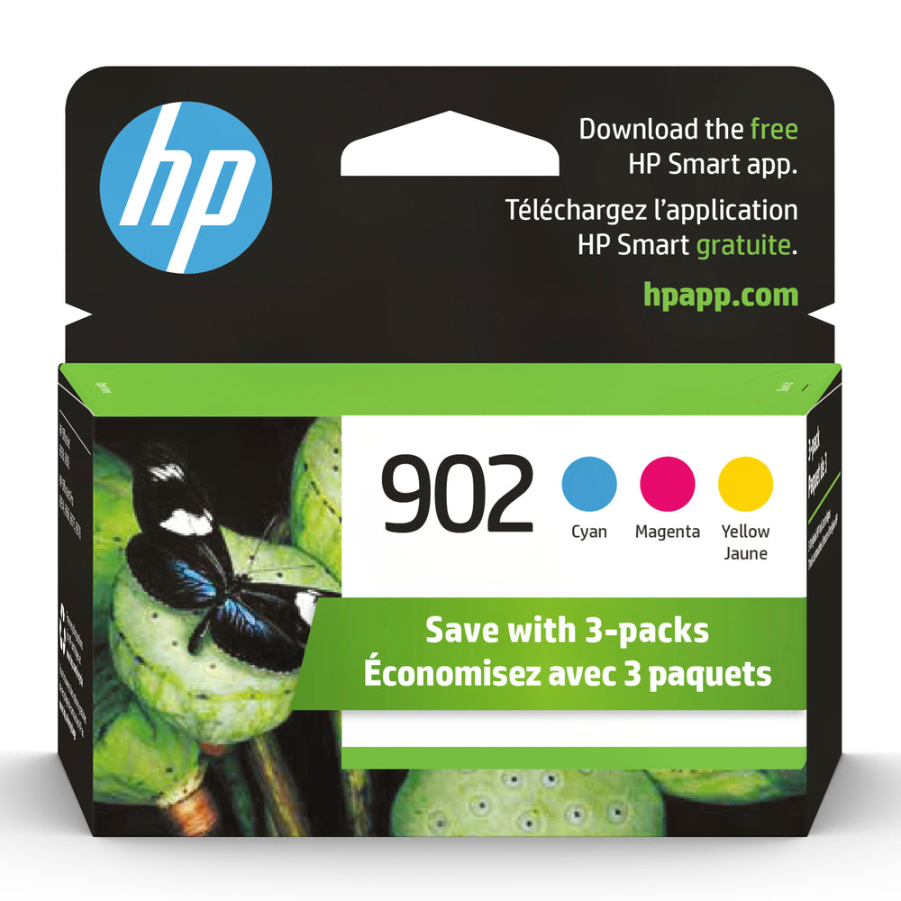 HP Cartouche Jet d'encre Originale CMY (315 pages)  - 902 - T0A38AN