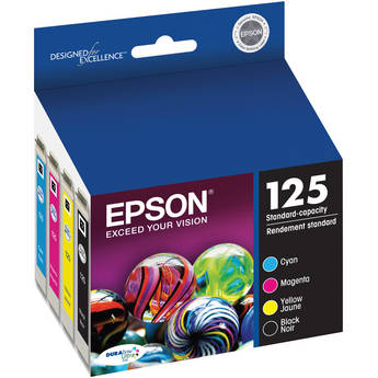 EPSON Cartouche Jet d'encre Originale Noire/couleur (385 pages)  - T125 - T125120-BCS