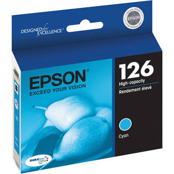 EPSON Cartouche Jet d'encre Originale Cyan (480 pages)  - T126 - T126220-S