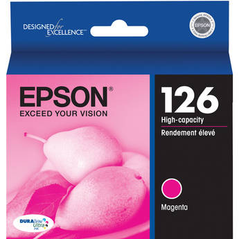 EPSON Cartouche Jet d'encre Originale Magenta (480 pages)  - T126 - T126320-S