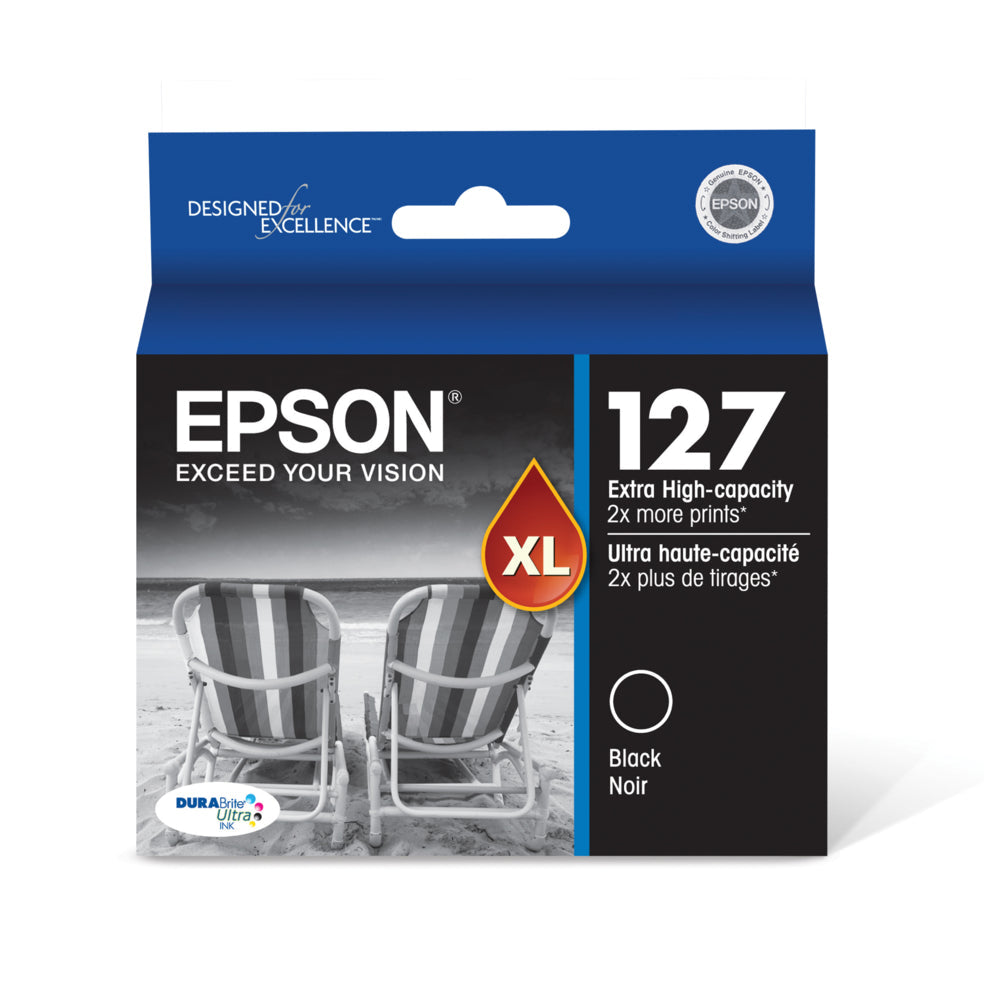 EPSON Cartouche Jet d'encre Originale Noire (945 pages)  - T127 - T127120-S