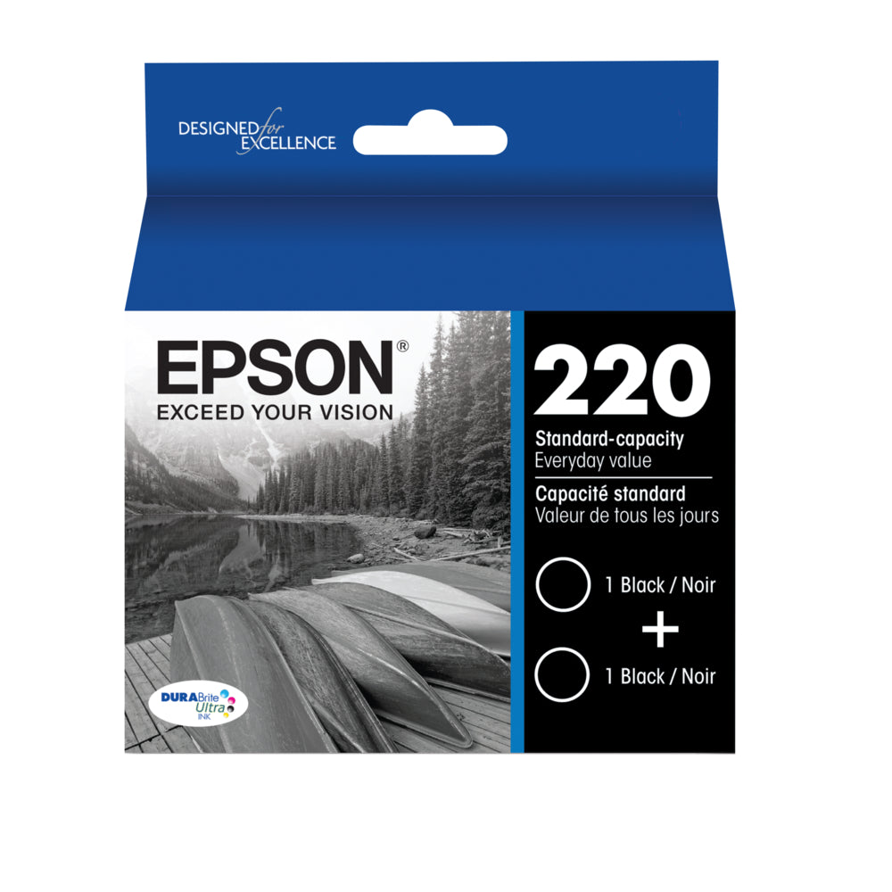 EPSON Cartouche Jet d'encre Originale Noire (350 pages)  - T220 - T220120D2