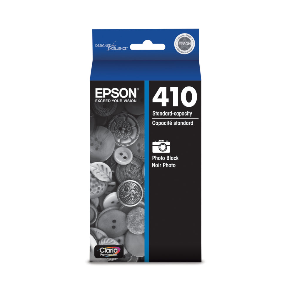 EPSON Cartouche Jet d'encre Originale Noire, photo (300 pages)  - T410 - T410120-S