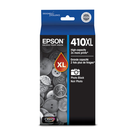 EPSON Cartouche Jet d'encre Originale Noire, photo (500 pages)  - T410XL - T410XL120-S