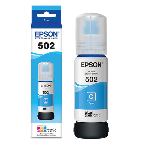 EPSON Cartouche Jet d'encre Originale Cyan (6 000 pages)  - T502 - T502220