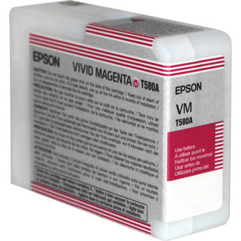 EPSON Cartouche Jet d'encre Originale Magenta (245 pages)  - T580 - T580A00