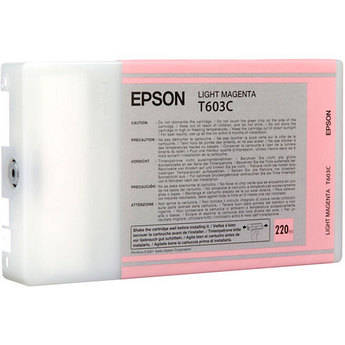 EPSON Cartouche Jet d'encre Originale Magenta, photo 220 ml  - T603 - T603C00