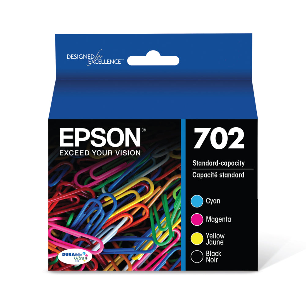 EPSON Cartouche Jet d'encre Originale CMYK (1 250 pages)  - T702 - T702120-BCS