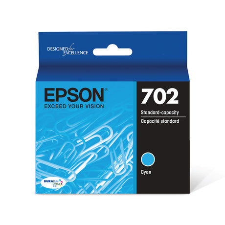 EPSON Cartouche Jet d'encre Originale Cyan (300 pages)  - T702 - T702220-S