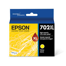 EPSON Cartouche Jet d'encre Originale Jaune (950 pages)  - T702 - T702XL420