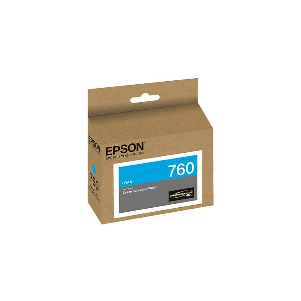EPSON Cartouche Jet d'encre Originale Cyan (200 pages)  - T760 - T760220