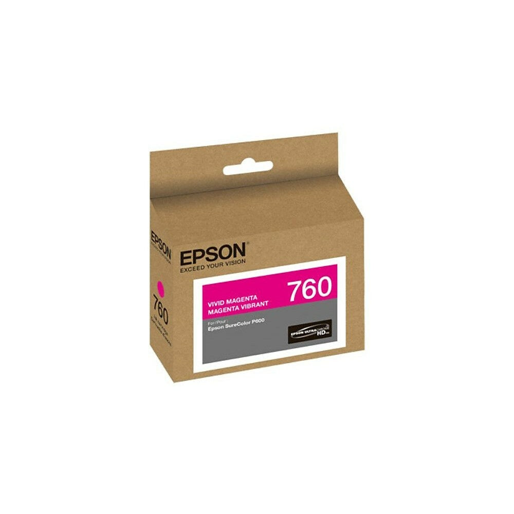 EPSON Cartouche Jet d'encre Originale Magenta (200 pages)  - T760 - T760320