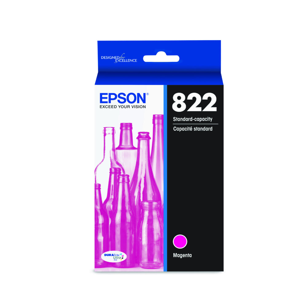 EPSON Cartouche Jet d'encre Originale Magenta (240 pages)  - T822 - T822320-S
