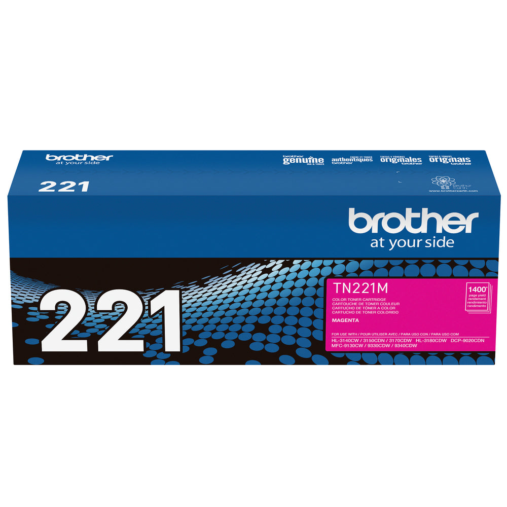 BROTHER Cartouche Laser Originale Magenta (1 400 pages) - TN221M
