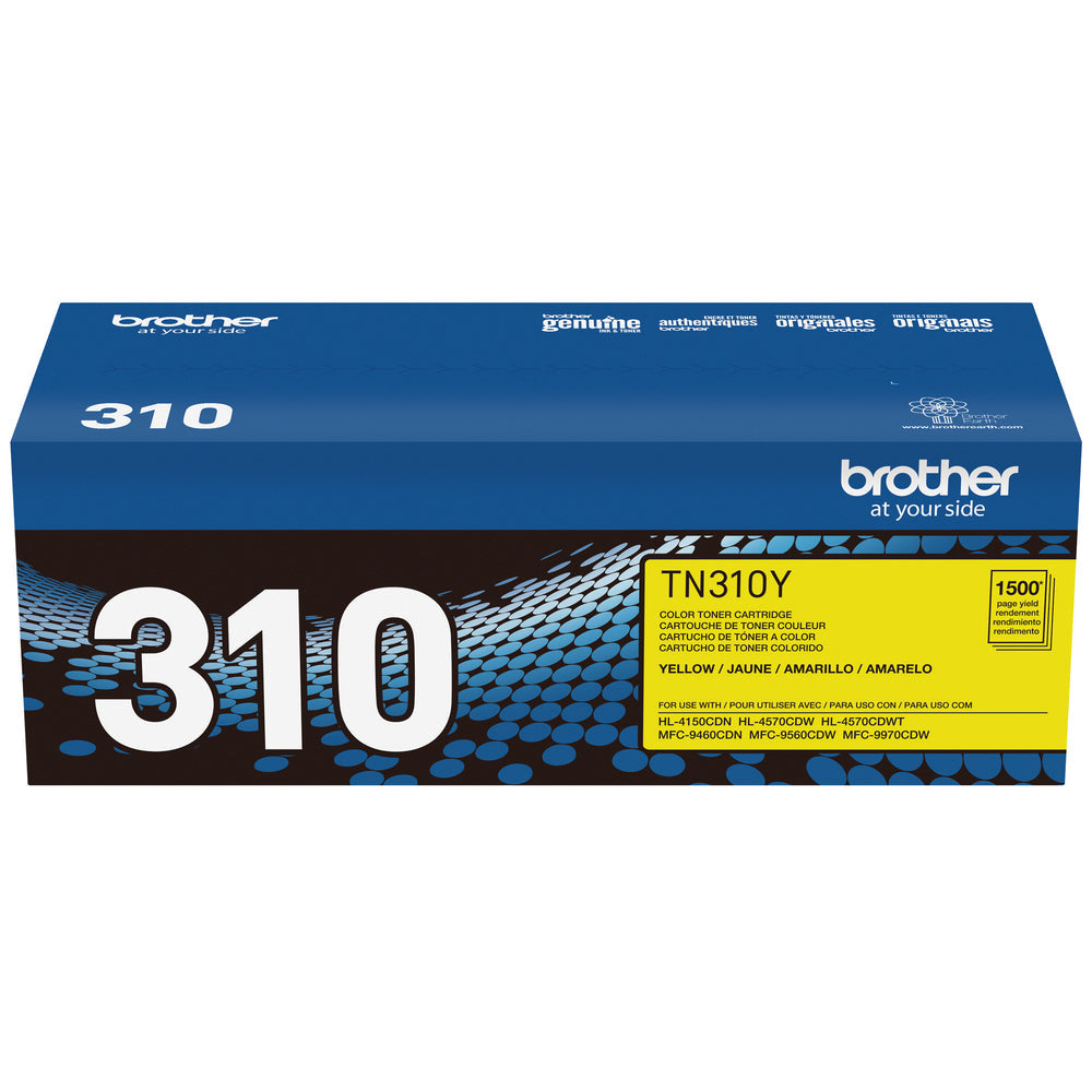 BROTHER Cartouche Laser Originale Jaune (1 500 pages) - TN310Y