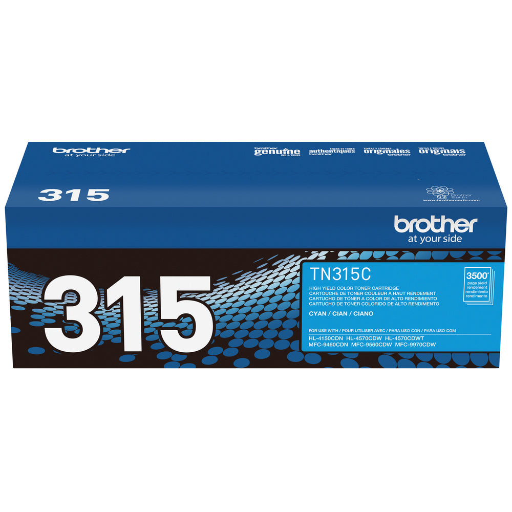 BROTHER Cartouche Laser Originale Cyan (3 500 pages) - TN315C