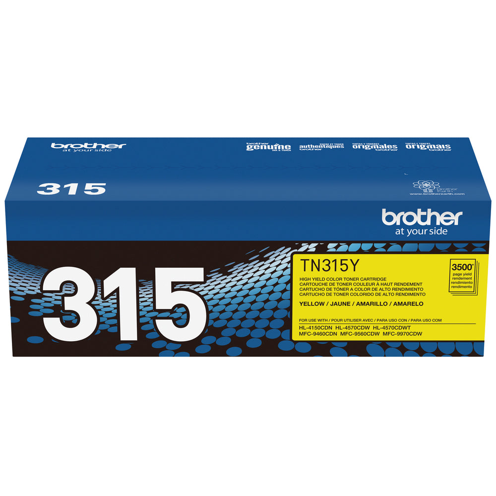 BROTHER Cartouche Laser Originale Jaune (3 500 pages) - TN315Y