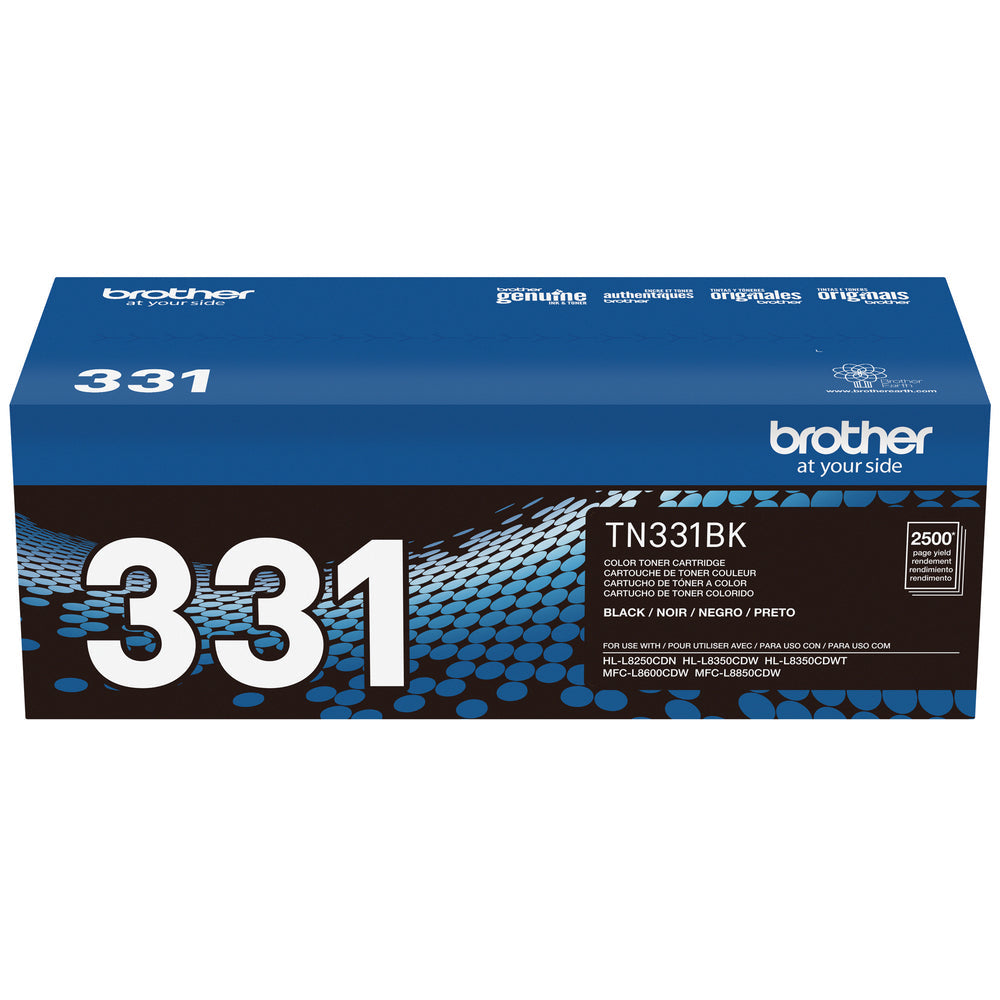 BROTHER Cartouche Laser Originale Noire (2 500 pages) - TN331BK