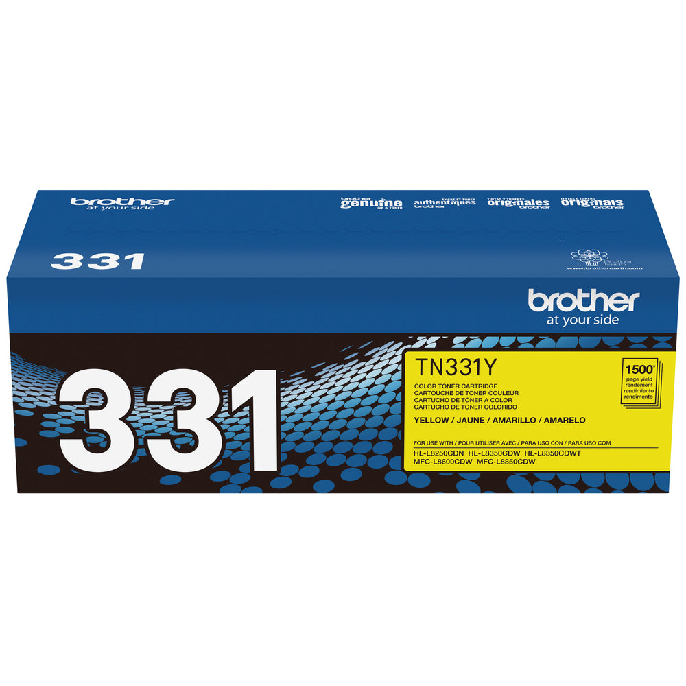 BROTHER Cartouche Laser Originale Jaune (1 500 pages) - TN331Y