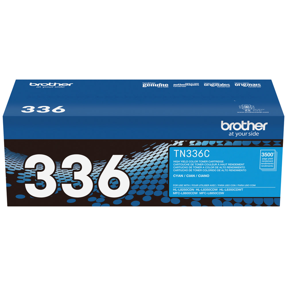 BROTHER Cartouche Laser Originale Cyan (3 500 pages) - TN336C