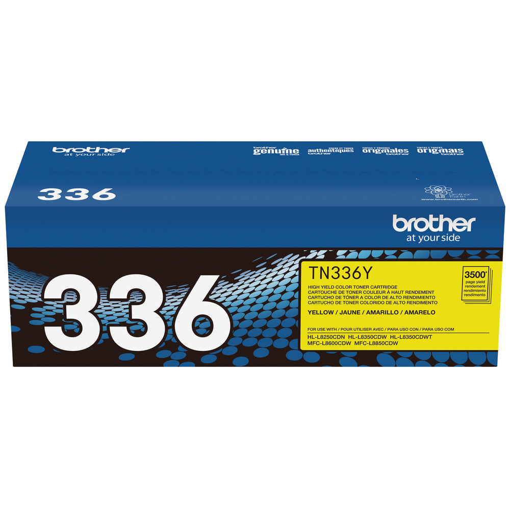 BROTHER Cartouche Laser Originale Jaune (3 500 pages) - TN336Y